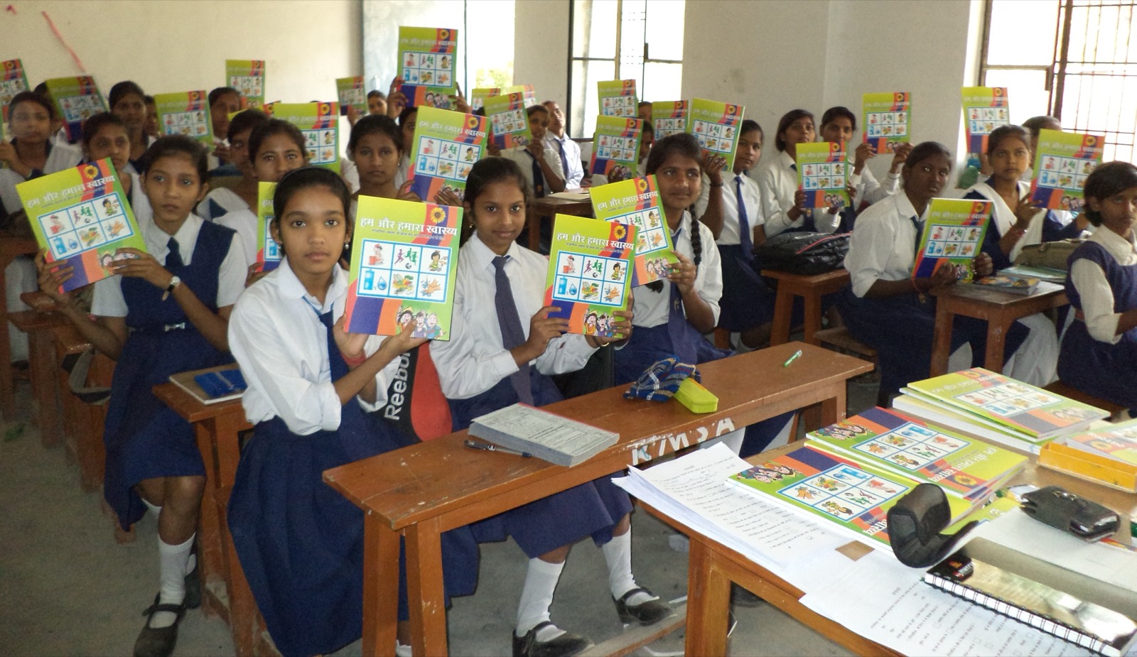 Book Distribution at GGIC Vikas Nagar