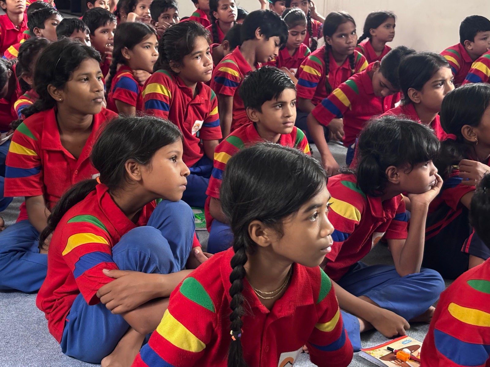 Students listening to session carefully