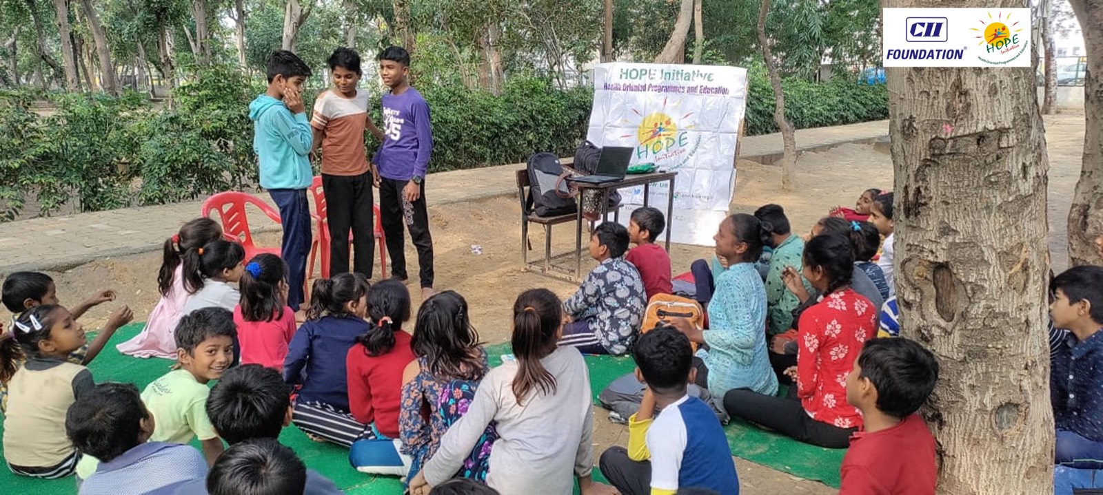 Freepathshala School — Sessions in park