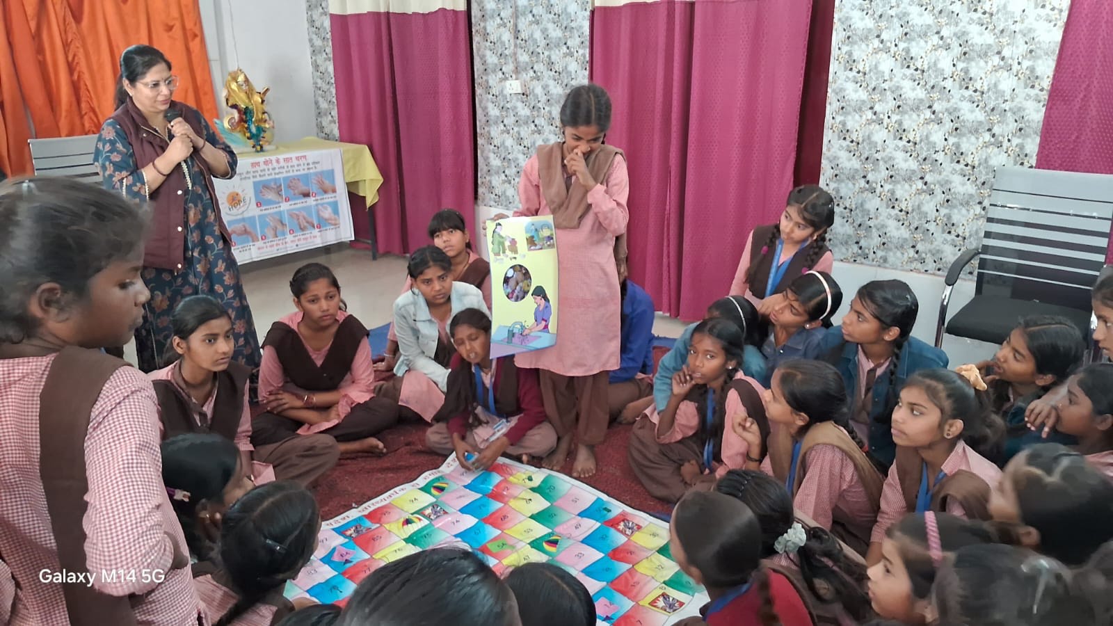 Session on Sanitation at Govt. UPS Kalli Paschim Mohnalalganj, 4-3-2025